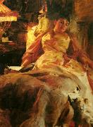 Anders Zorn etude eclairage oil